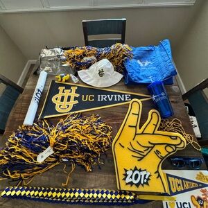 UC Irvine Spirit Pack with Blue and Yellow Accessories
